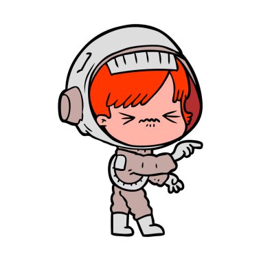 kızgın çizgi film alan kız