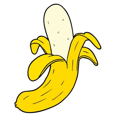 vektör çizim karikatür muz