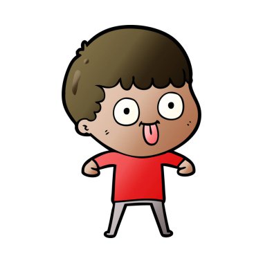 vektör çizim karikatür adam bakıyor