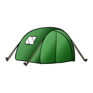 vektör çizim karikatür çadır