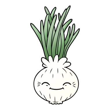 vektör çizim karikatür soğan