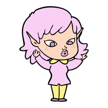 güzel çizgi film elf kızı