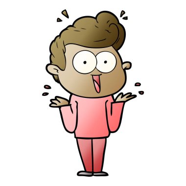 vektör çizim karikatür adam