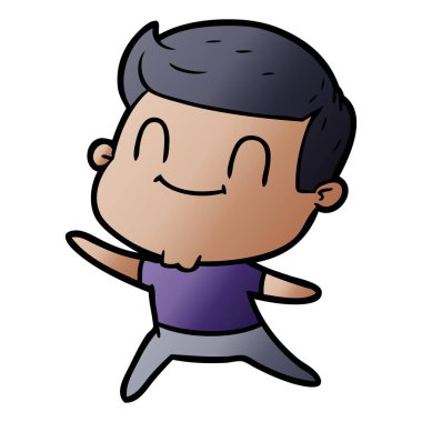 vektör çizim karikatür adam