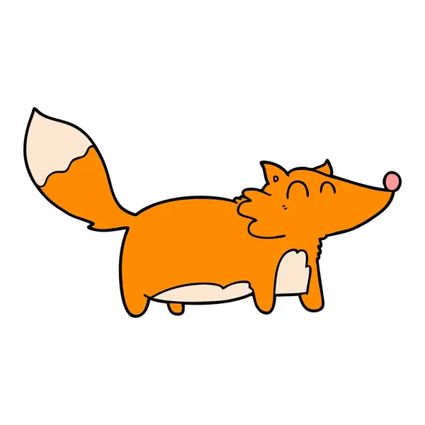 Ilustração Vetorial Cartoon Fox — Vetor de Stock