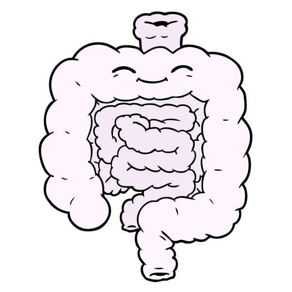 Ilustración Vectorial Los Intestinos Dibujos Animados — Archivo Imágenes Vectoriales