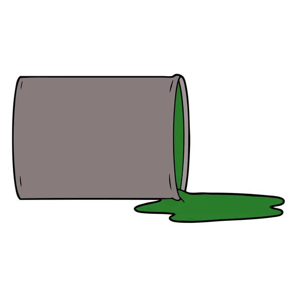 Vektorové Ilustrace Kreslené Toxického Odpadu — Stockový vektor