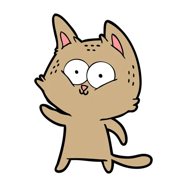 Vector Ilustración Dibujos Animados Gato — Vector de stock