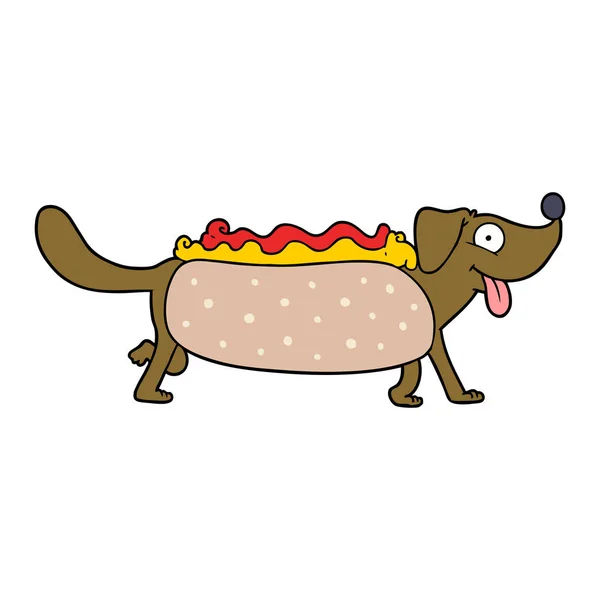 Vector Ilustración Feliz Perro Dibujos Animados — Vector de stock