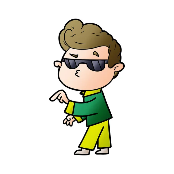 Vectorillustratie Voor Cartoon Guy — Stockvector