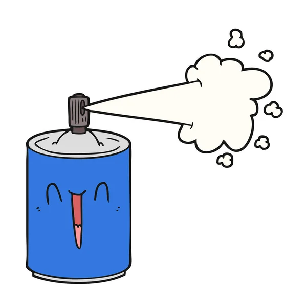 Cartoon Aerosol Spray Can — Stock Vector