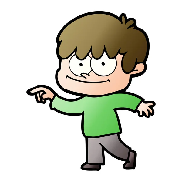 Vectorillustratie Van Happy Cartoon Man — Stockvector