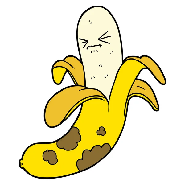 Vectorillustratie Van Cartoon Banaan — Stockvector