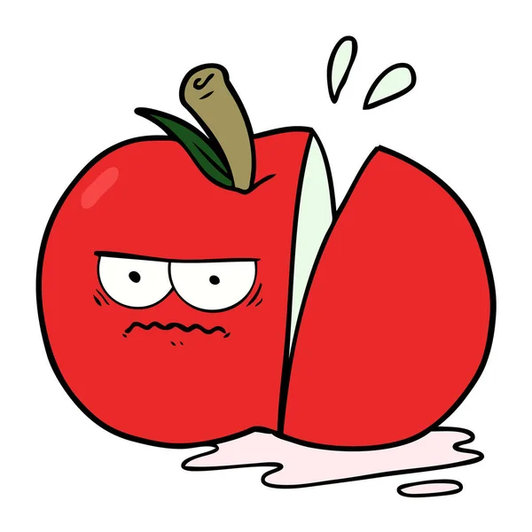 การ นโกรธห นแอปเป — ภาพเวกเตอร์สต็อก