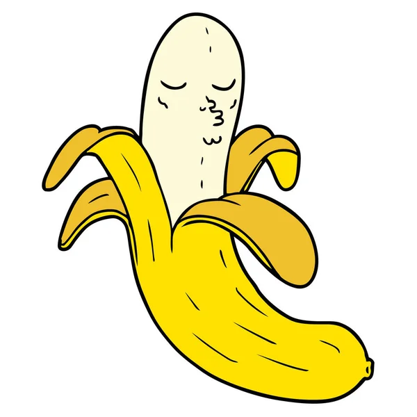 Vectorillustratie Van Cartoon Banaan — Stockvector