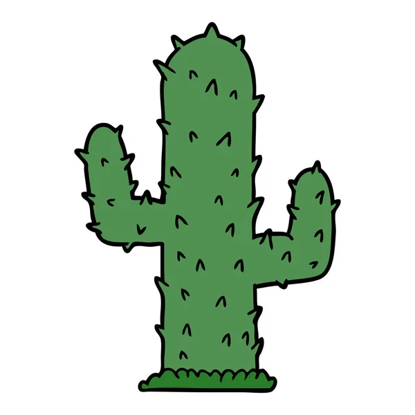 Vector Illustration Cartoon Cactus — Stock Vector