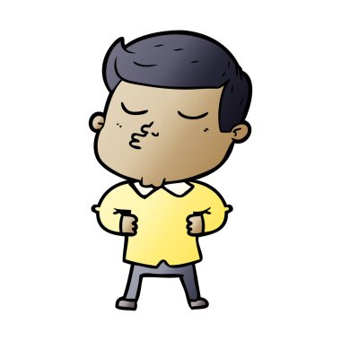 surat asmayı karikatür modeli adam