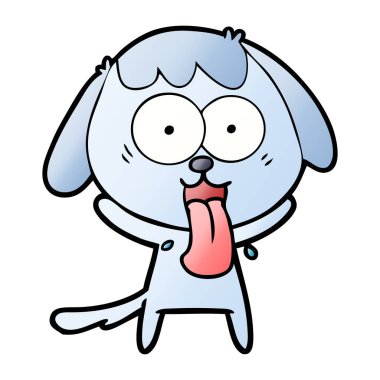 Çizgi film köpeğinin vektör çizimi