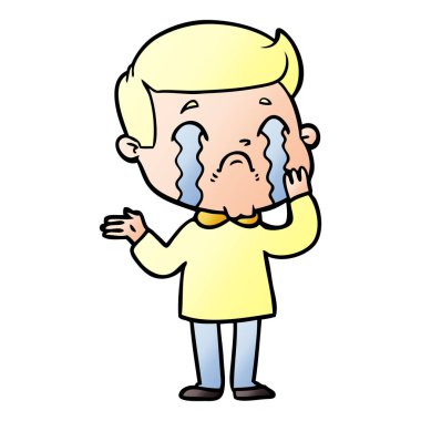 vektör çizim karikatür adam