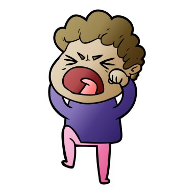 vektör çizim karikatür adam