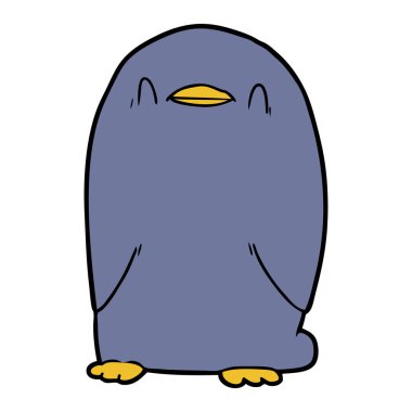 Çizgi film Penguen 'in vektör çizimi