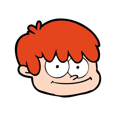 vektör çizim karikatür erkek yüz