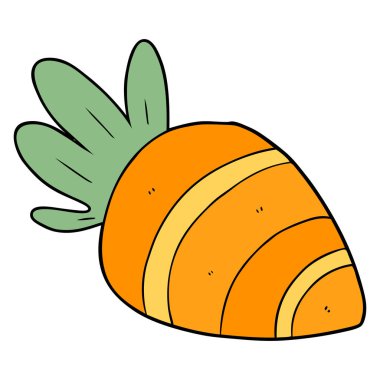 vektör çizim karikatür havuç