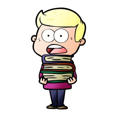 vektör çizim karikatür dostum şok