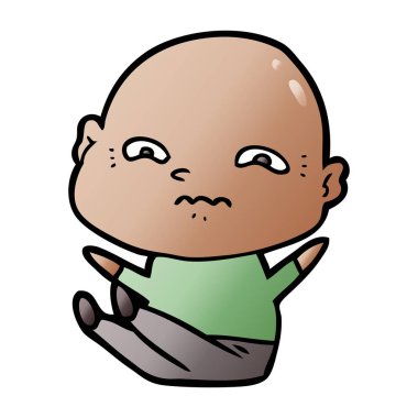 vektör çizim karikatür adam