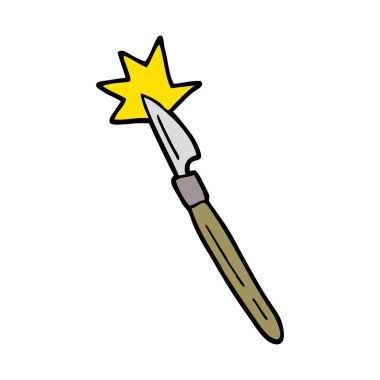 vektör çizim karikatür neşter