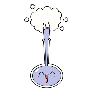 vektör çizim karikatür bilimsel deney