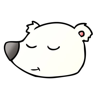 karikatür polar bear yüz