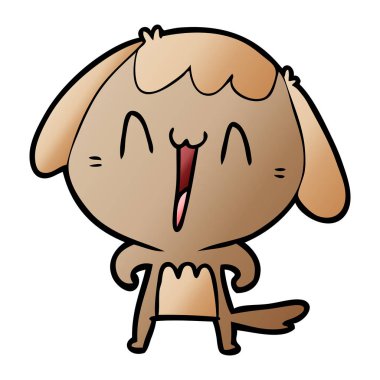 Çizgi film köpeğinin vektör çizimi