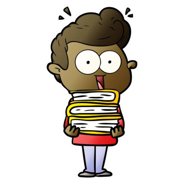 vektör çizim karikatür bakan adam