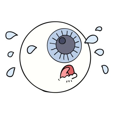 vektör çizim karikatür göz küresi