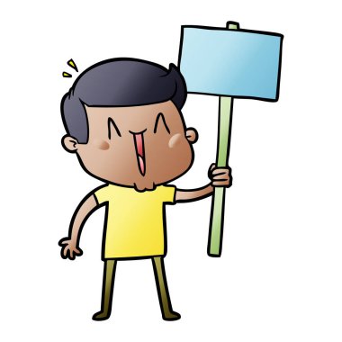 vektör çizim karikatür adam