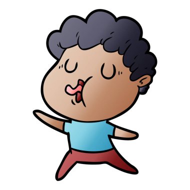 vektör çizim karikatür adam