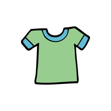 vektör çizim karikatür tee gömlek