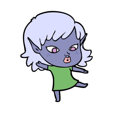 güzel çizgi film elf kızı