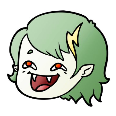 Çizgi filmdeki vampir kız suratı