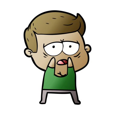 vektör çizim karikatür adam