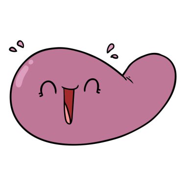 vektör çizim karikatür mesane