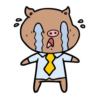 ağlayan domuz çizgi film insan Giyim Eşyası