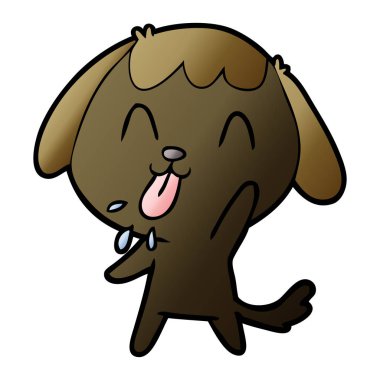 Çizgi film köpeğinin vektör çizimi