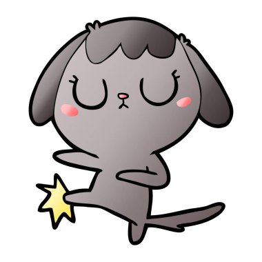 Çizgi film köpeğinin vektör çizimi