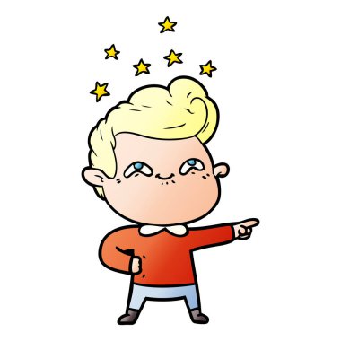 vektör çizim karikatür adam