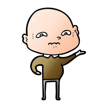 vektör çizim karikatür adam