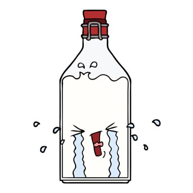 vektör çizim karikatür eski şişe