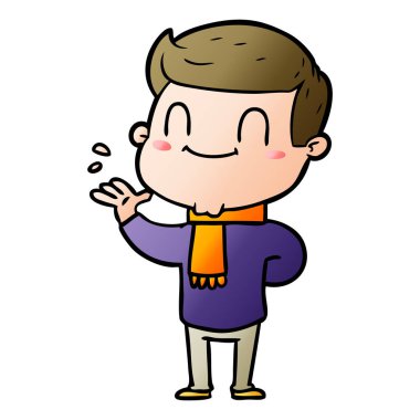 vektör çizim karikatür adam