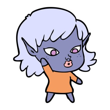 güzel çizgi film elf kızı